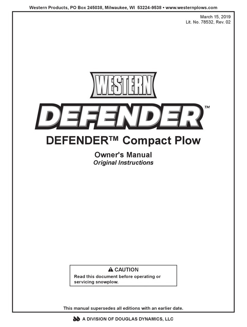 Western DEFENDER Compact Plow owner's manual