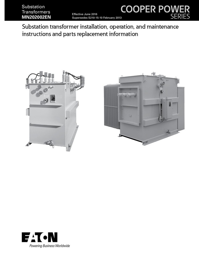Eaton COOPER POWER SERIES installation, operation, and maintenance instructions and parts replacement information