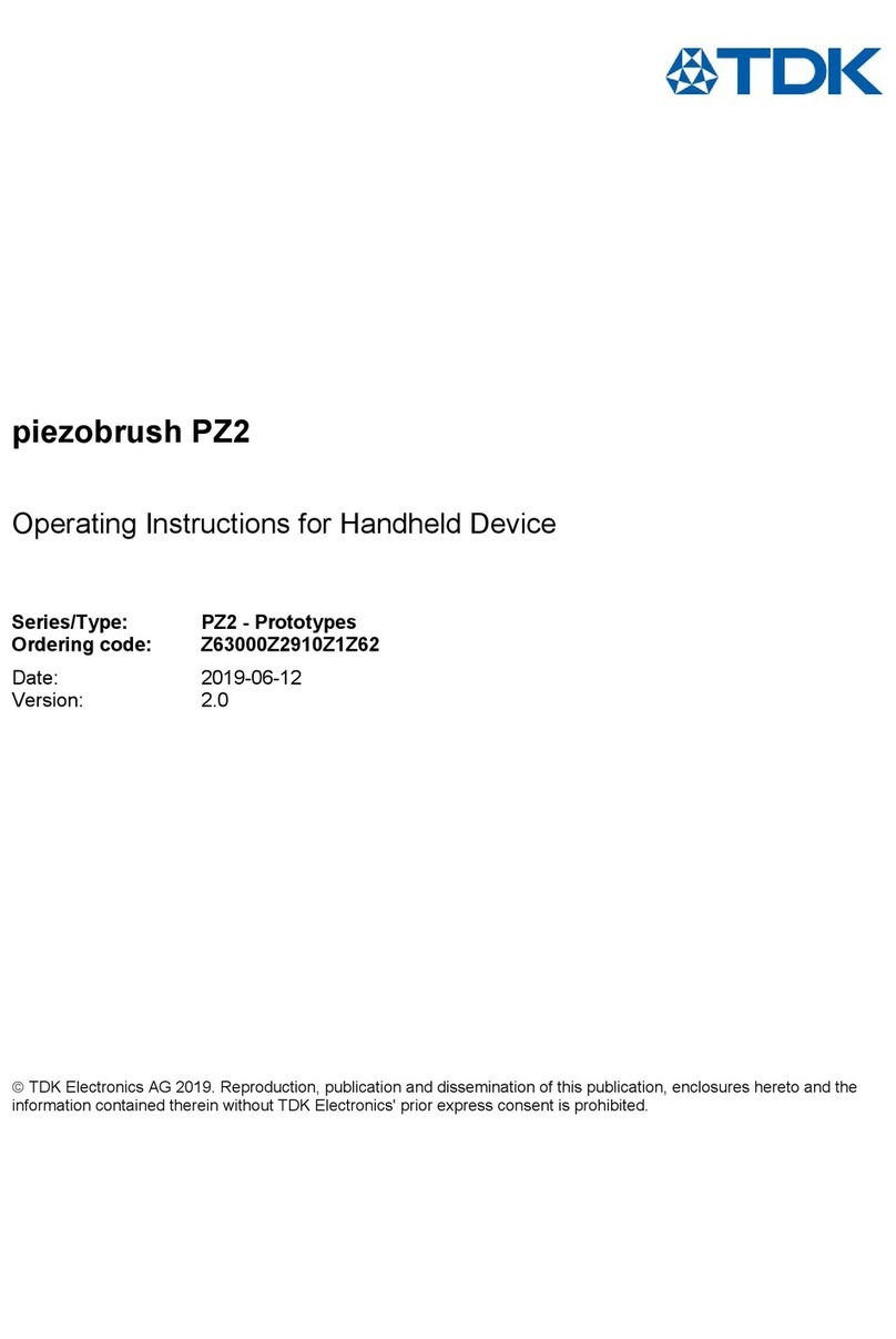 TDK piezobrush PZ2 User manual