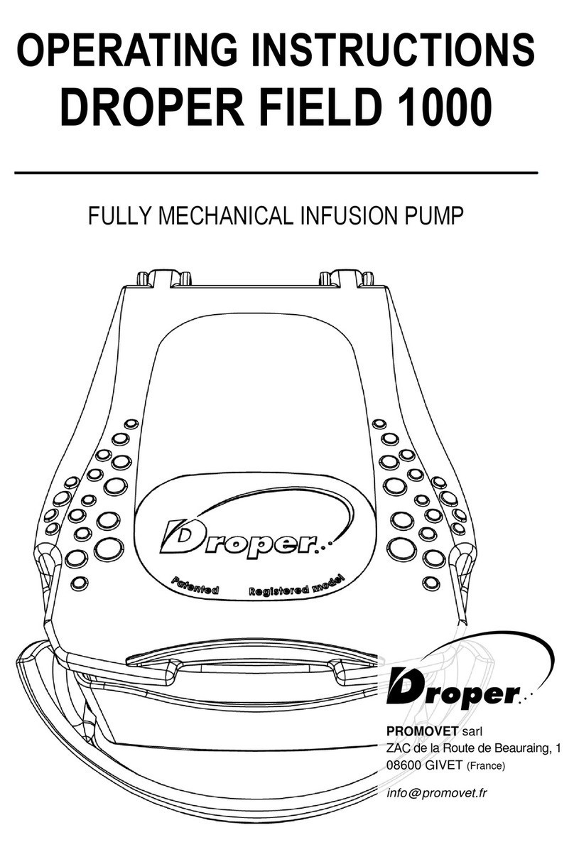 Droper Field 1000 operating instructions