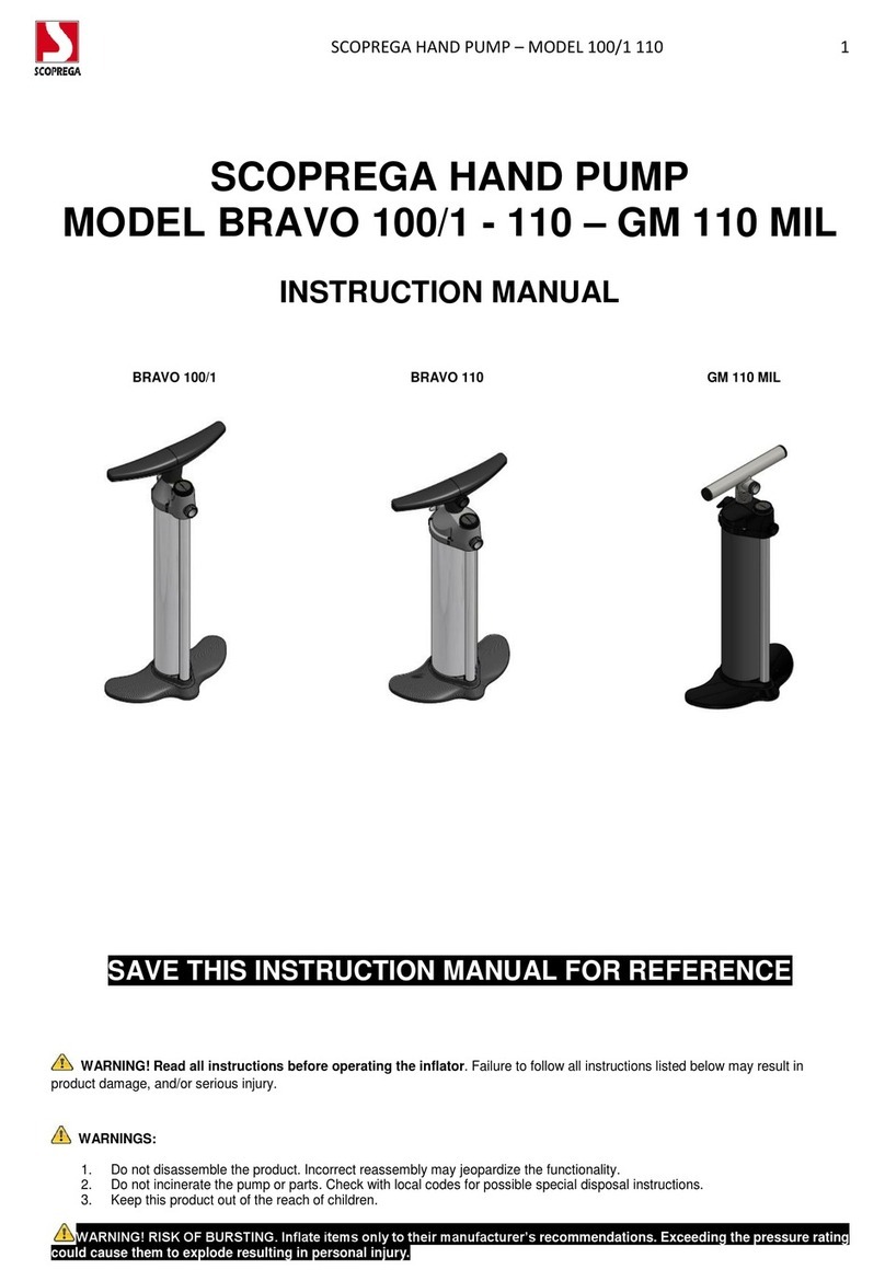 SCOPREGA BRAVO 100 instruction manual