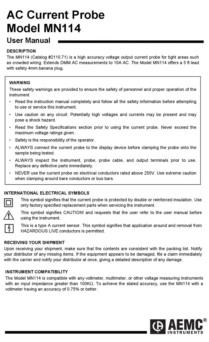 AEMC MN114 User manual