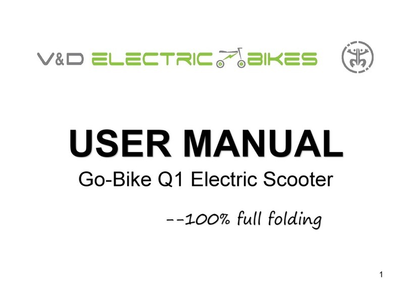 V&D Electric Bikes Go-Bike Q1 user manual