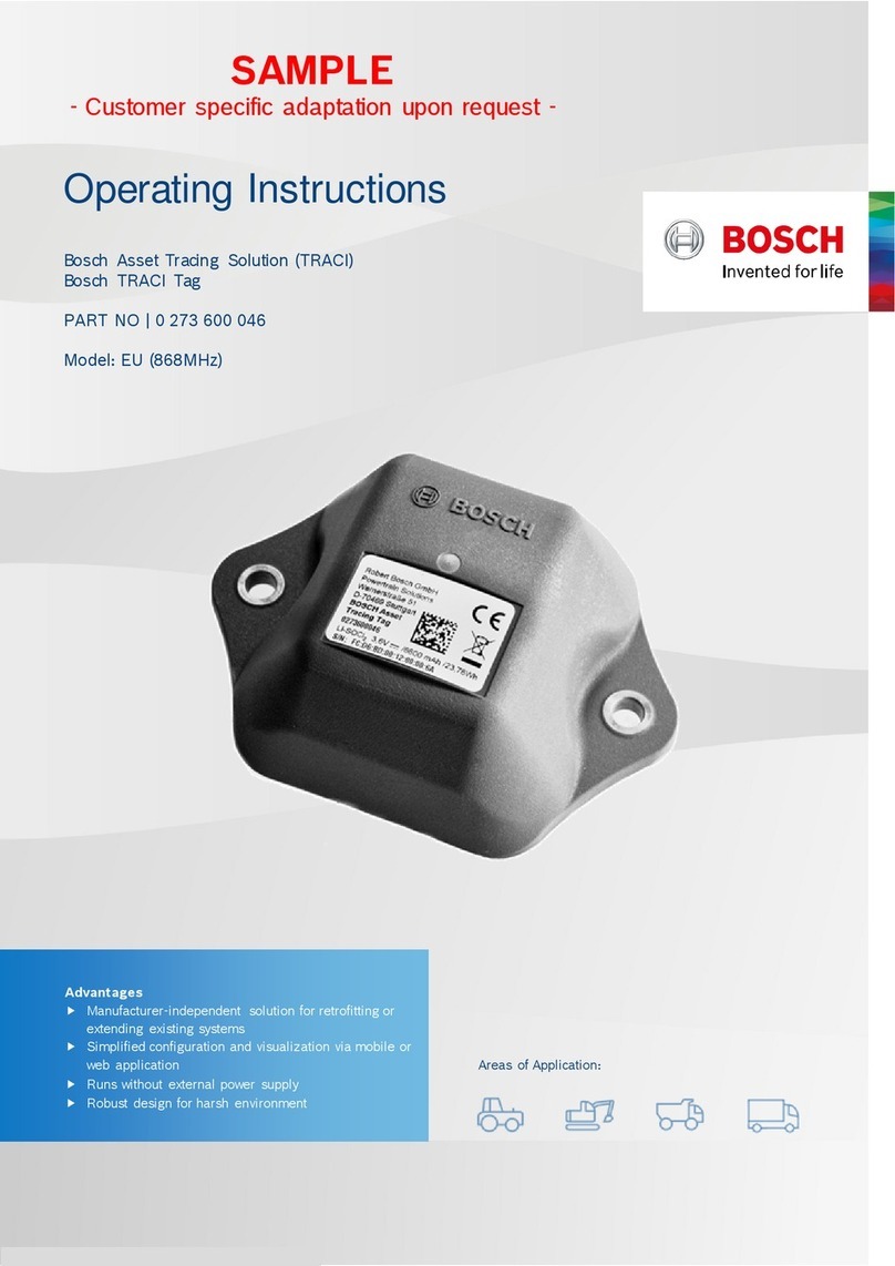 Bosch TRACI Tag operating instructions