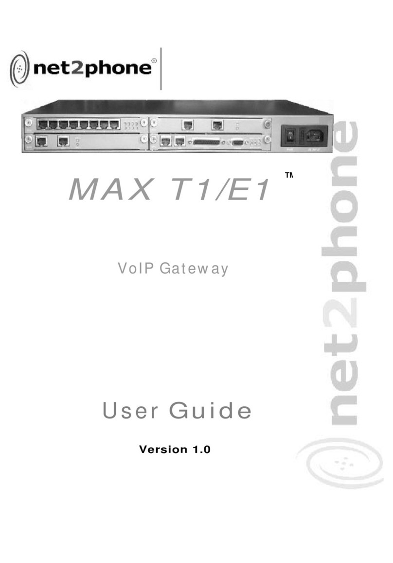 Net2Phone Max T1 User manual