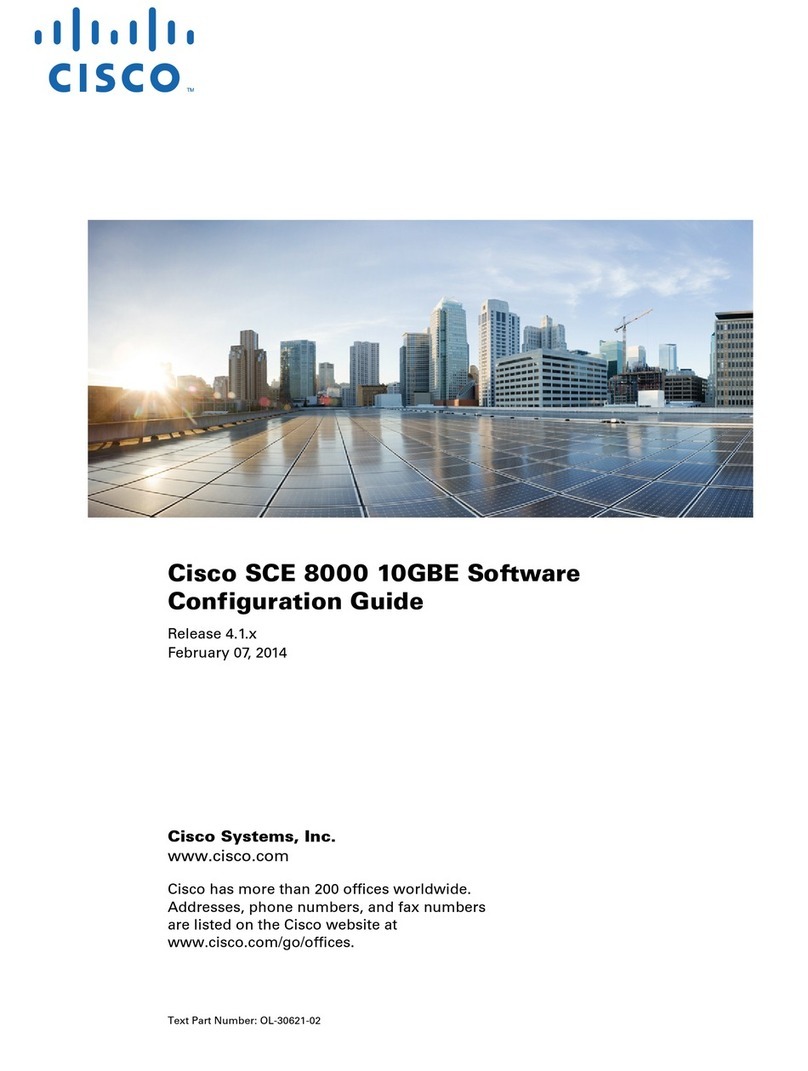 Cisco SCE 8000 10GBE Software configuration guide