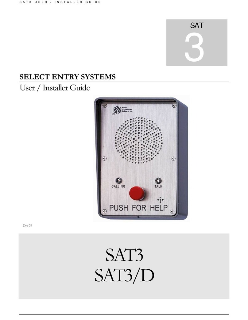 Select Engineered Systems SAT3 User and installer guide