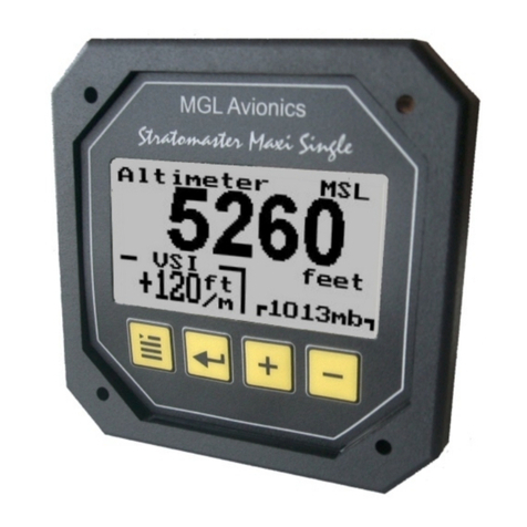 MGL Avionics Stratomaster Maxi Single ALT-3 User manual MGL Avionics Stratomaster Maxi Single ALT-3 User manual