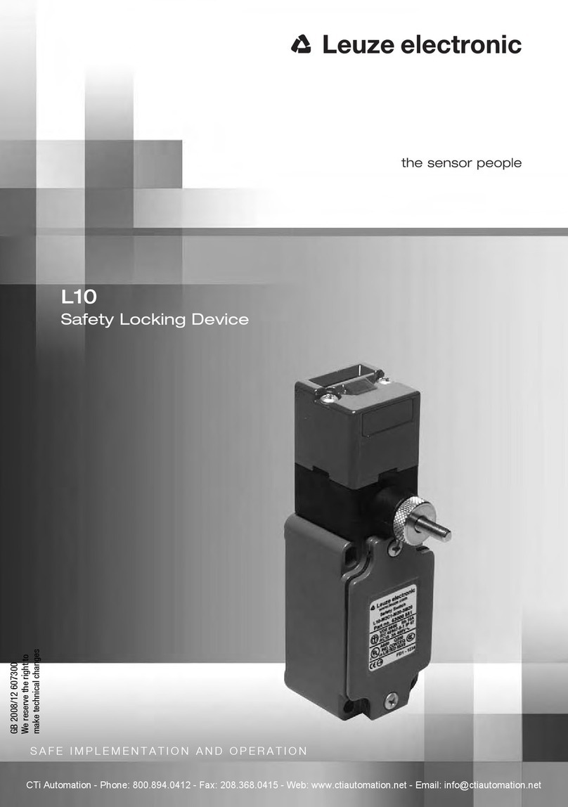 Leuze L10 Series SAFE IMPLEMENTATION AND OPERATION