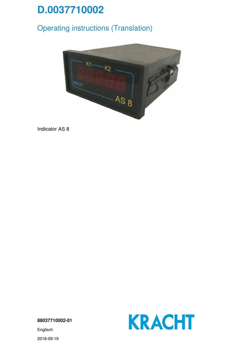 Kracht AS 8 operating instructions