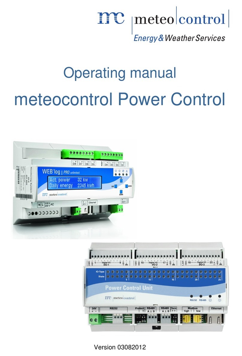 Meteo Control Power Control operating manual