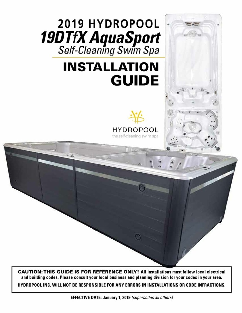 Hydropool 19DTfX AquaSport installation guide