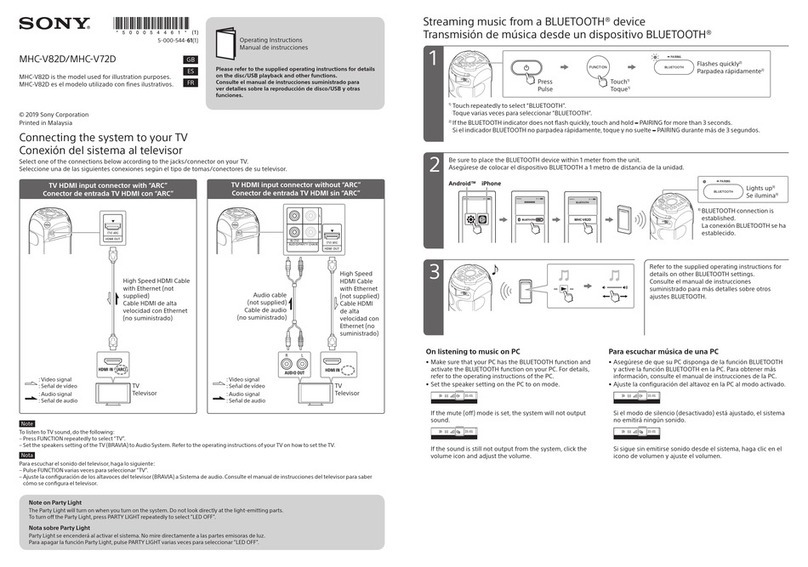 Sony MHC-V82D User manual