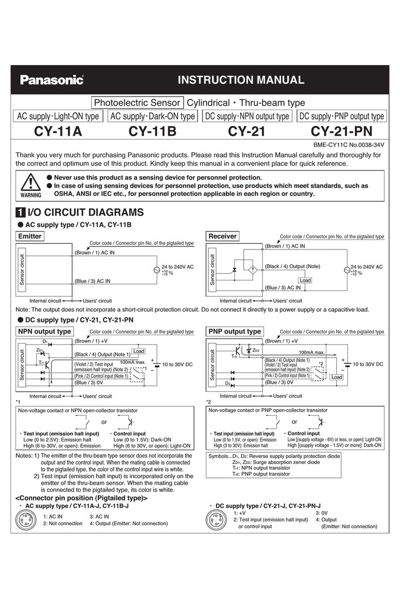 Panasonic CY-11A instruction manual