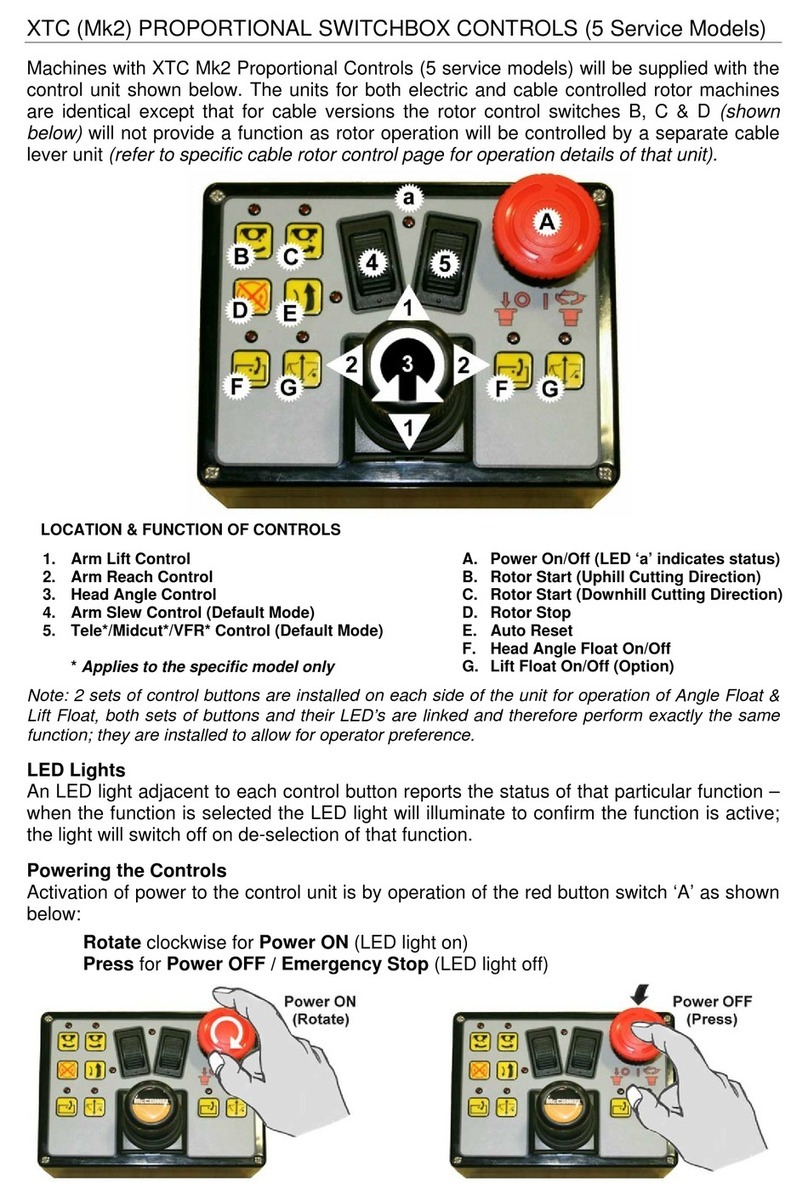 McConnel 5 Service XTC Mk2 PROPORTIONAL SWITCHBOX... quick start guide