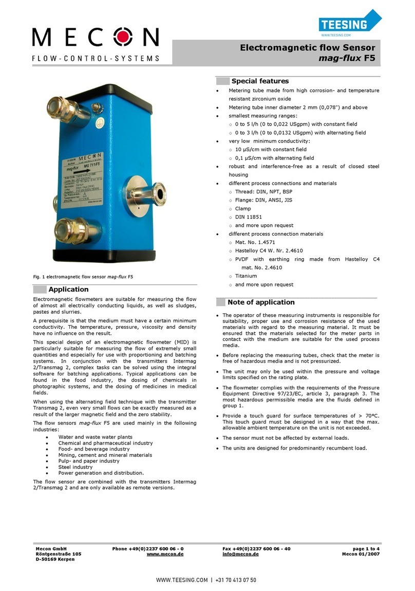 Mecon mag-flux F5 User manual