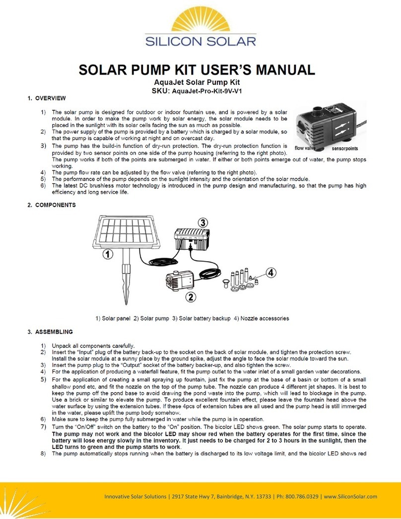 Silicon Solar AquaJet Pro Kit user manual