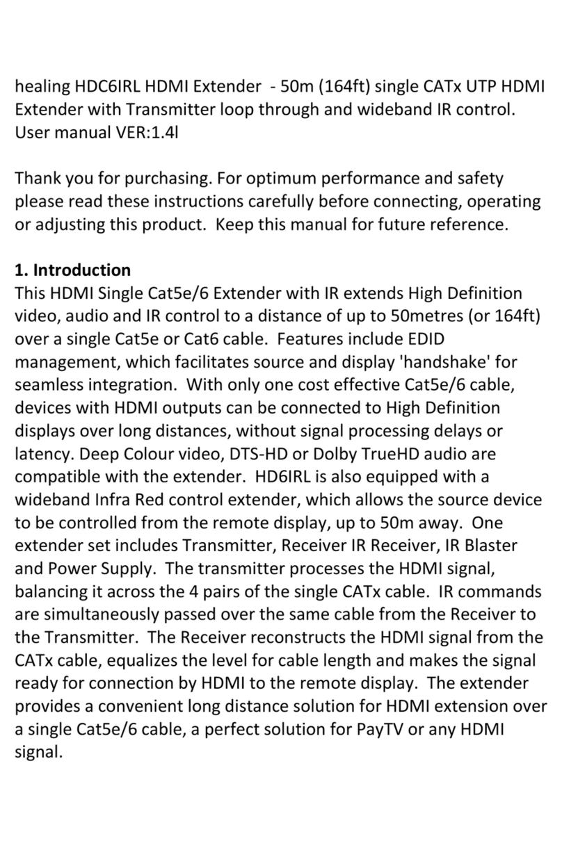 healing HDC6IRL user manual