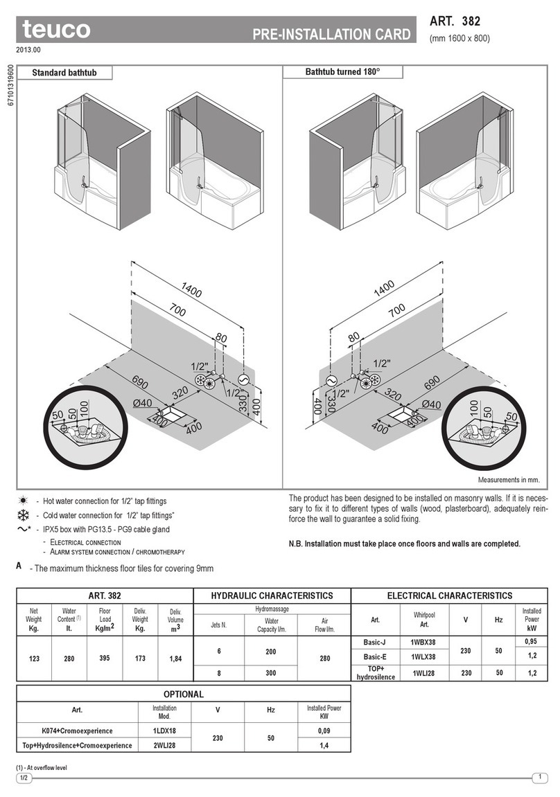 Teuco 382 User manual