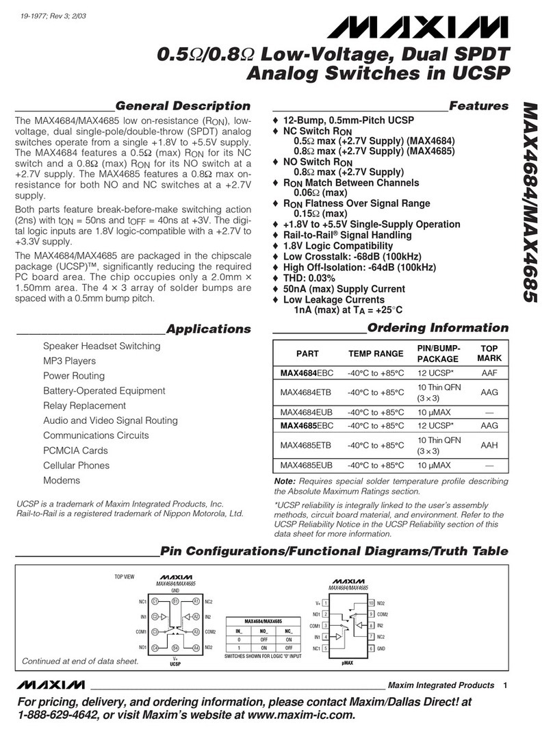 Maxim Integrated MAX4684 Series General description