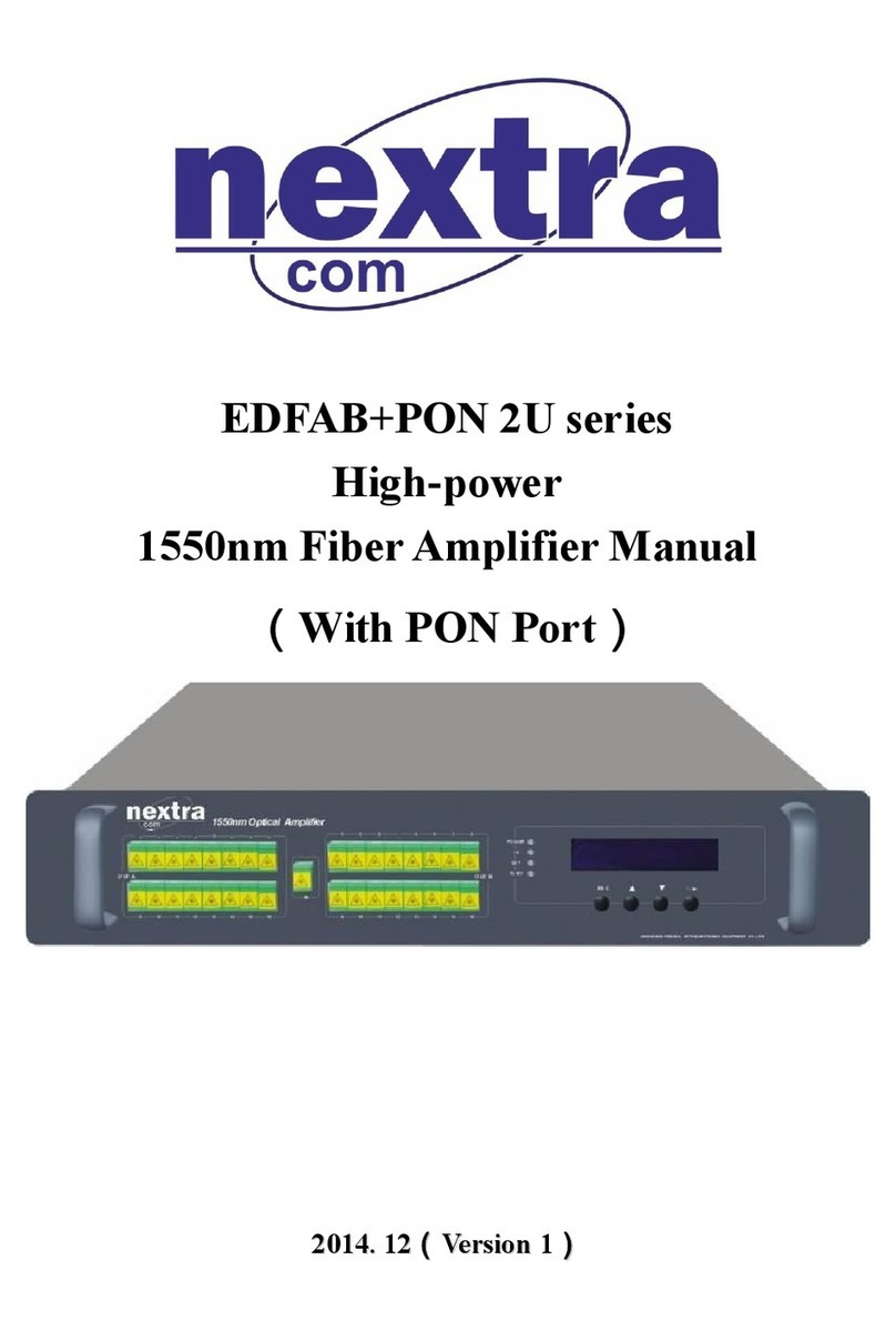 Nextra EDFAB+PON 2U Series manual