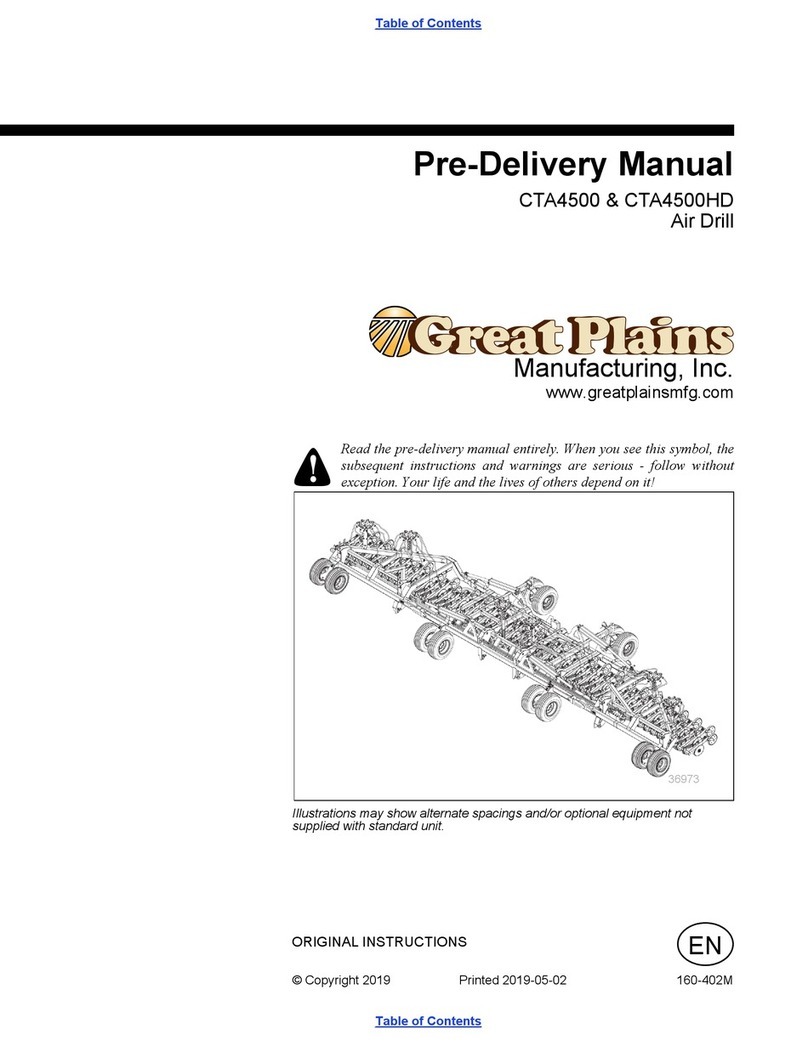 GREAT PLAINS CTA4500 Predelivery Manual
