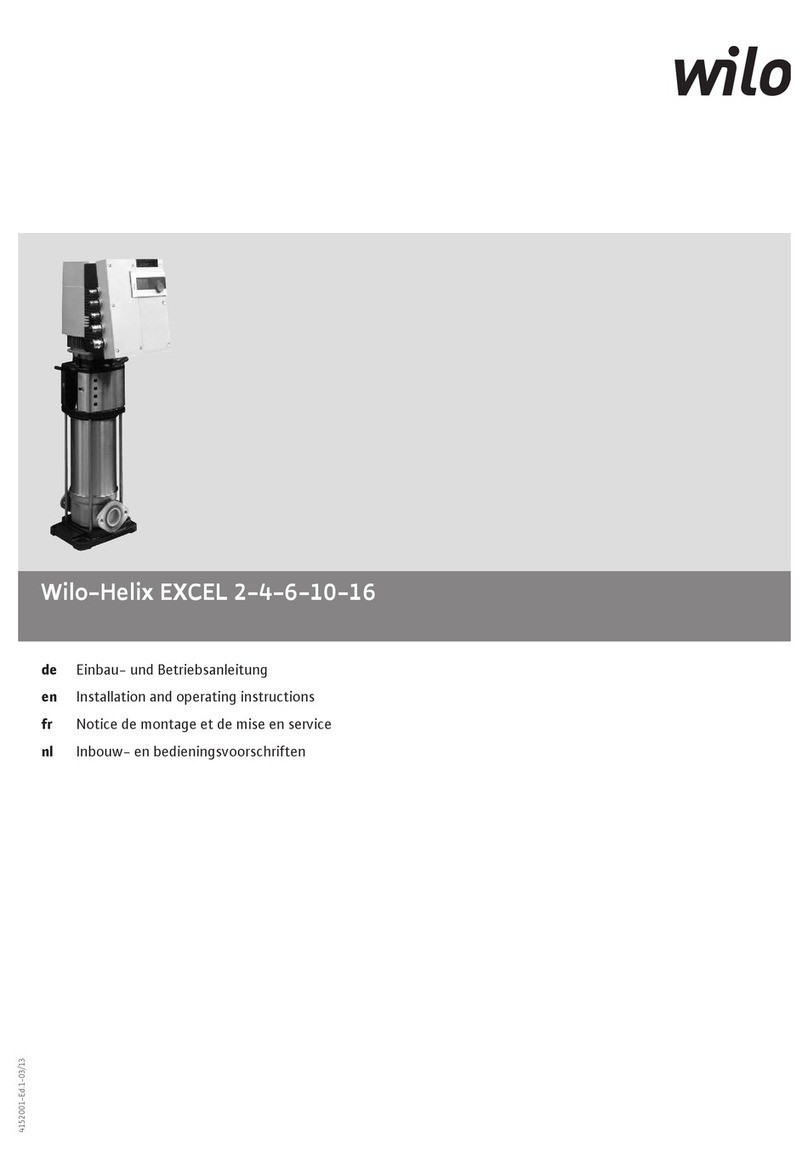 Wilo Helix EXCEL 2 Installation and operating instructions