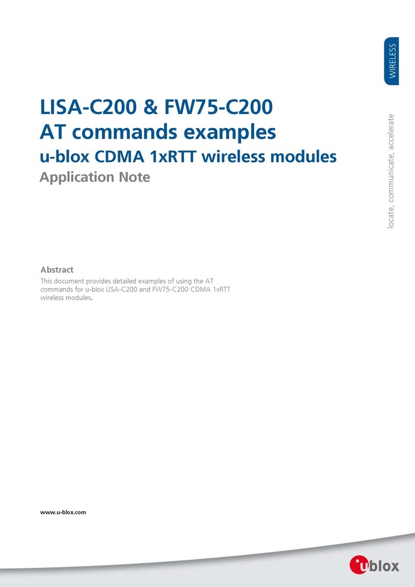 Ublox LISA-C200 Installation and operating instructions Ublox LISA-C200 Installation and operating instructions
