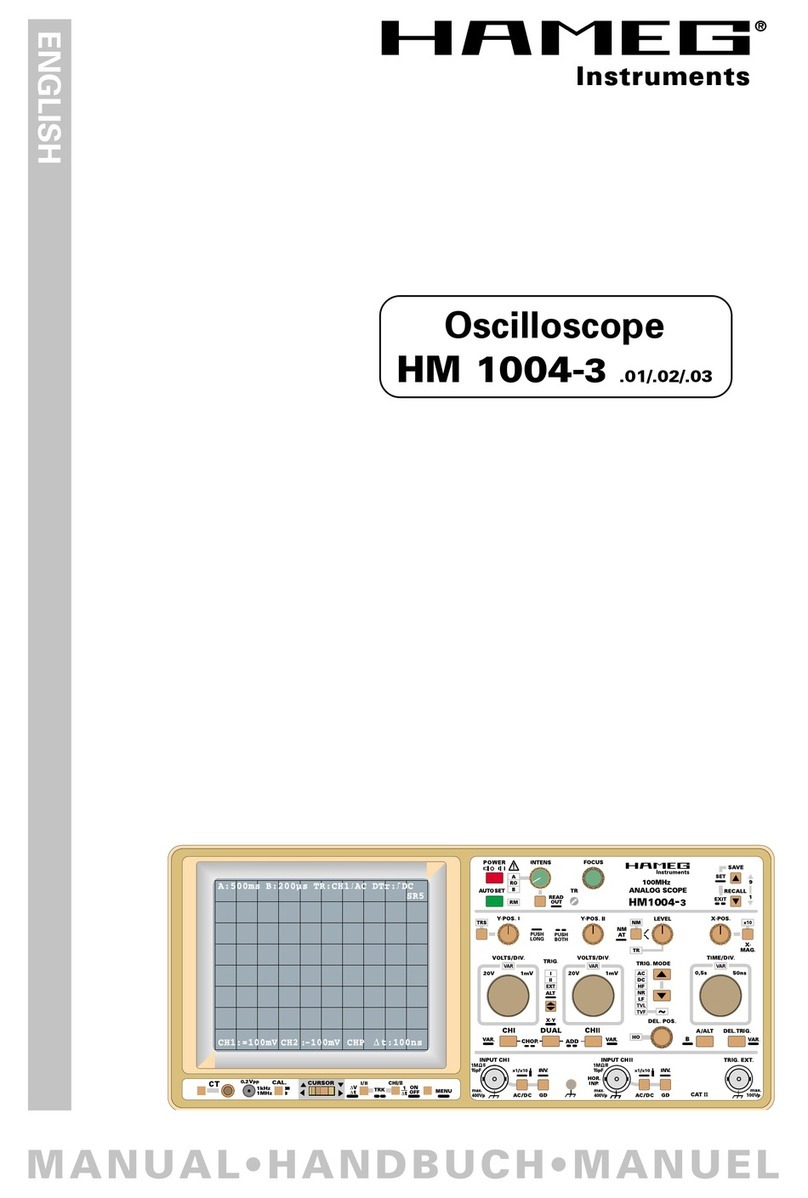Hameg HM 1004-3 Series manual