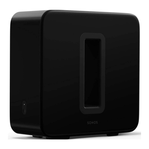 Sonos SUB User manual
