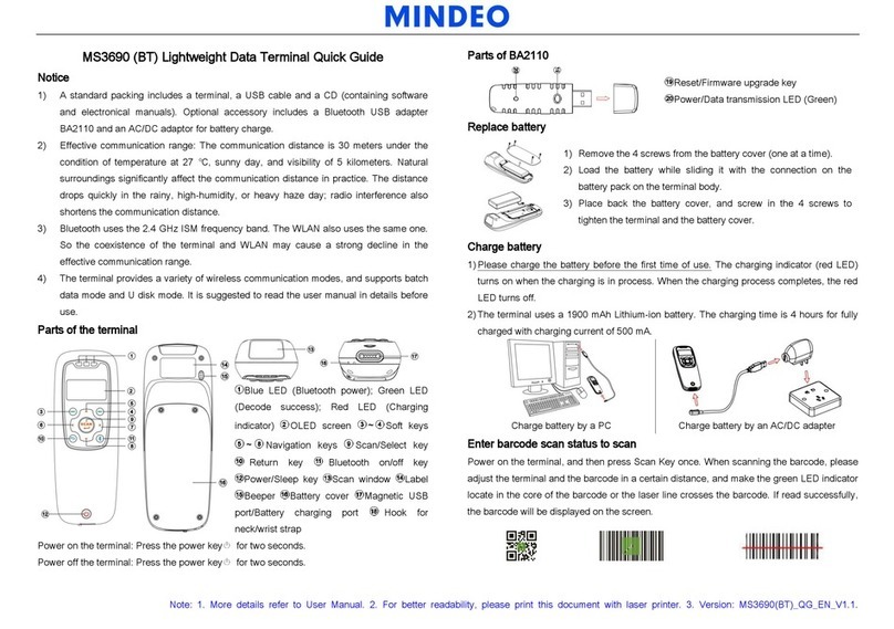 Mindeo MS3690 quick guide