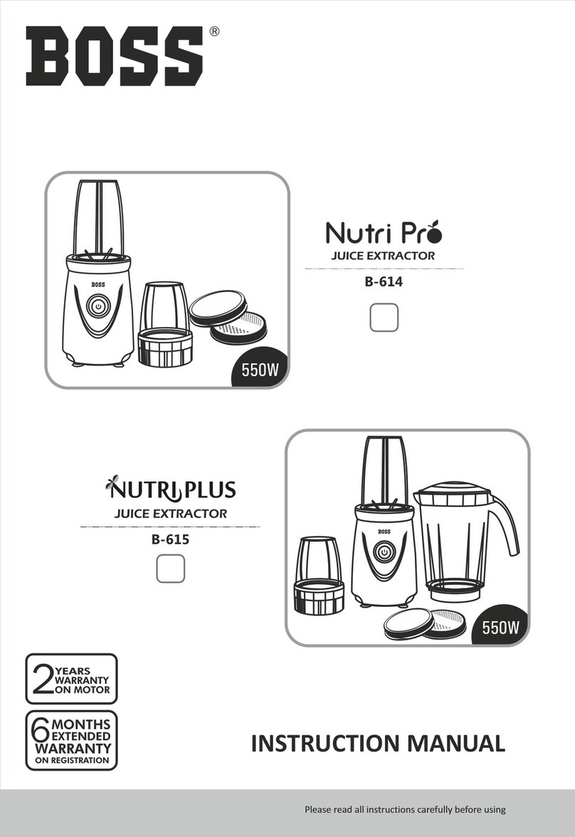 BOSSCO Nutri Pro B-614 instruction manual