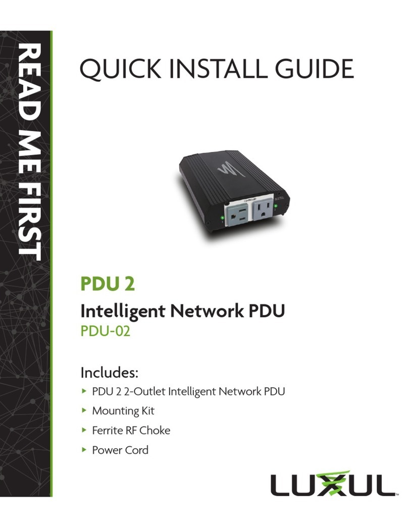 Luxul PDU 2 Quick install guide