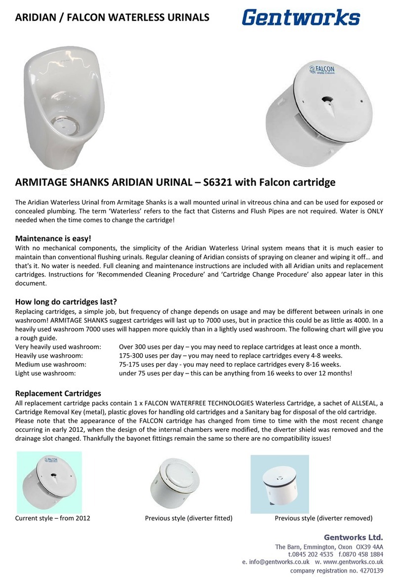 Armitage Shanks ARIDIAN quick start guide