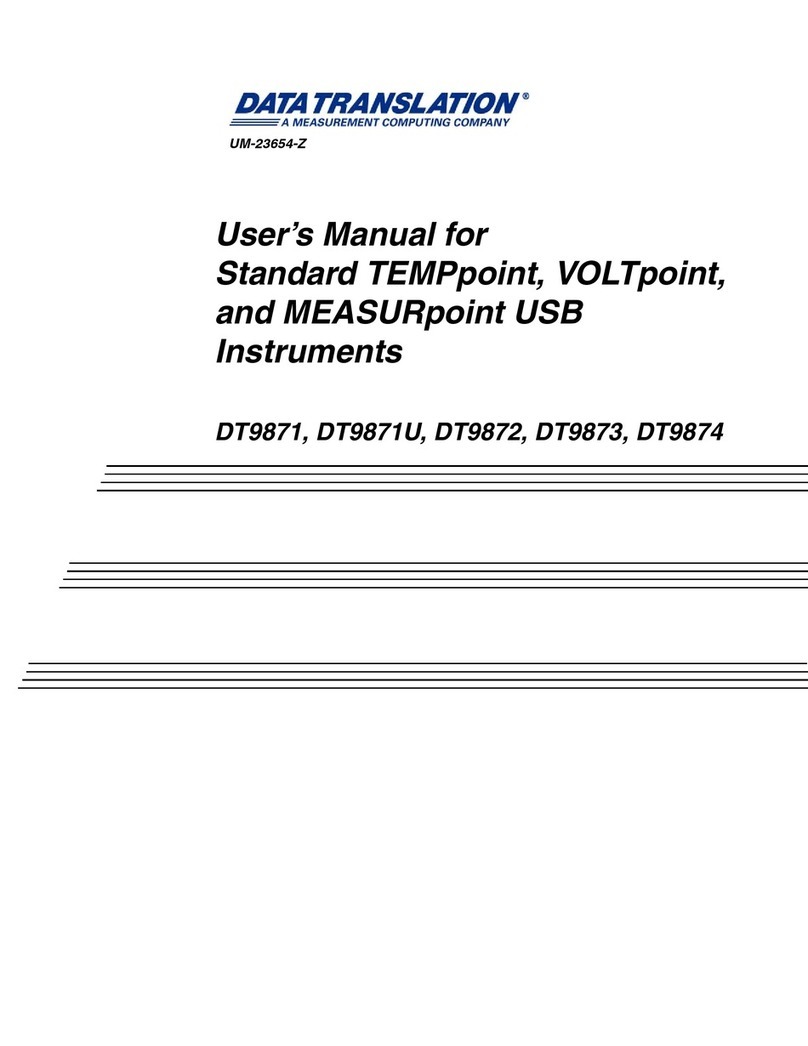 Data Translation DT9871 user manual