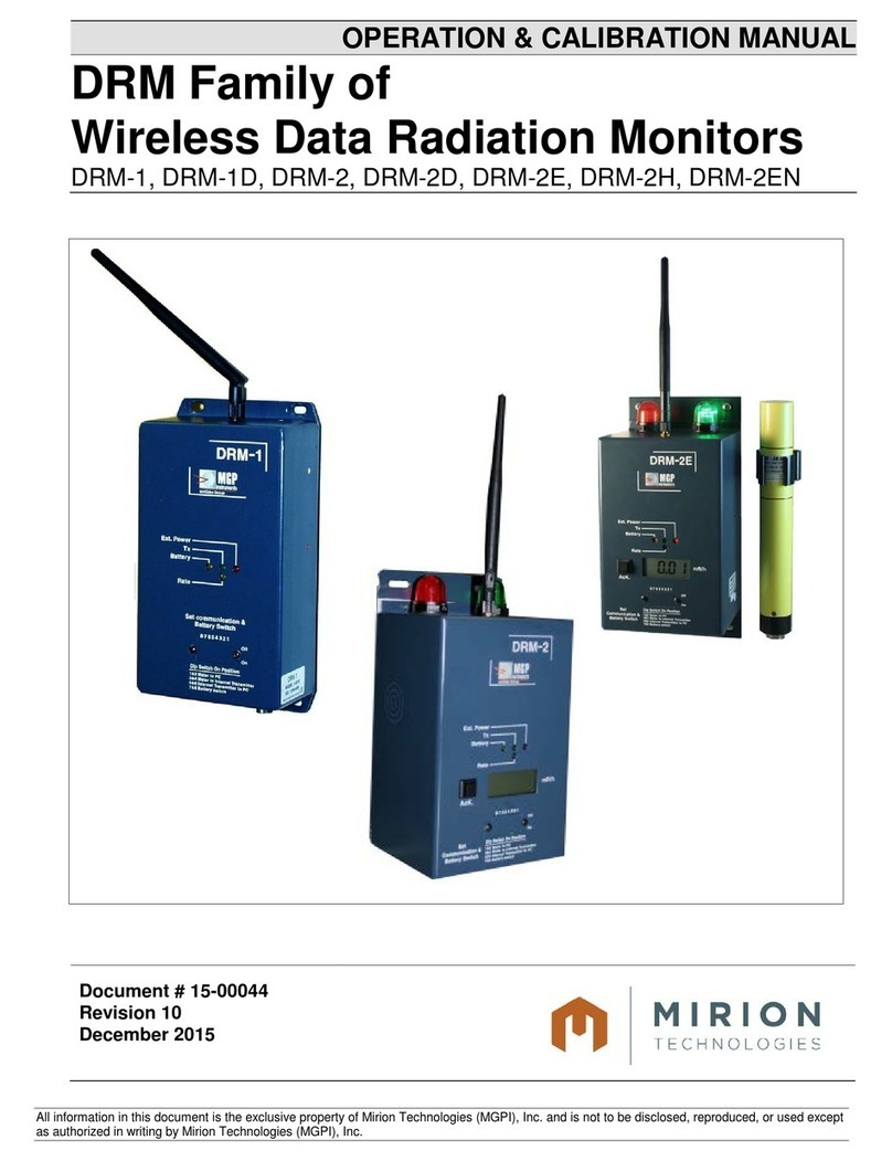 Mirion Technologies DRM Series Use and care manual