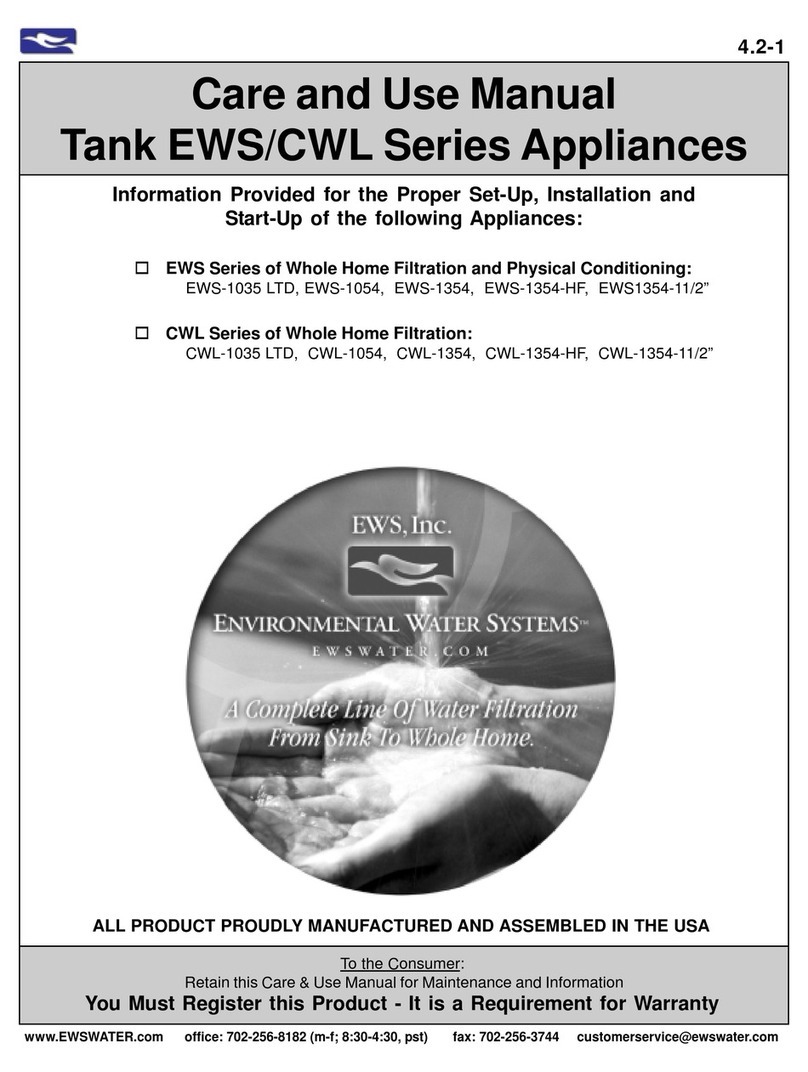 EWS EWS Series Care and use manual