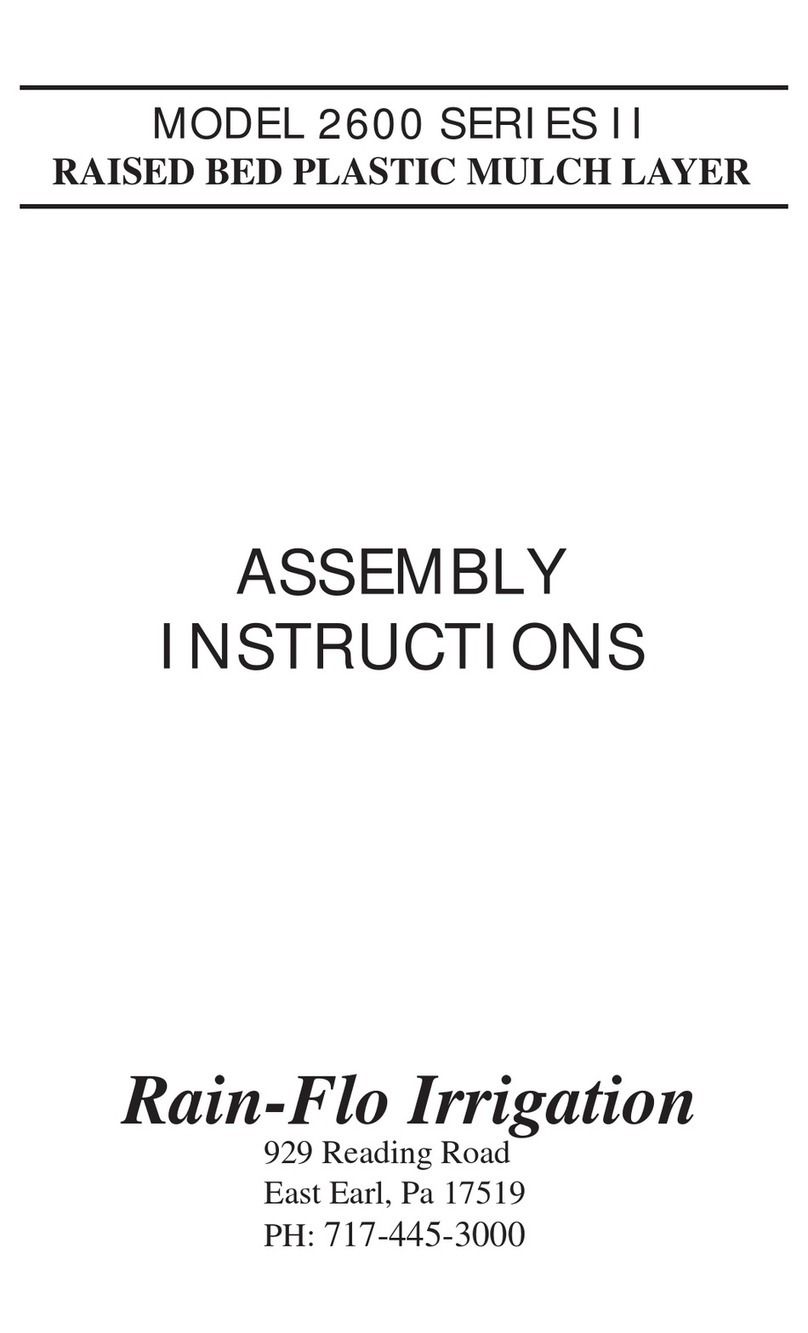 Rain-Flo Irrigation 2600 II Series Assembly instructions Rain-Flo Irrigation 2600 II Series Assembly instructions