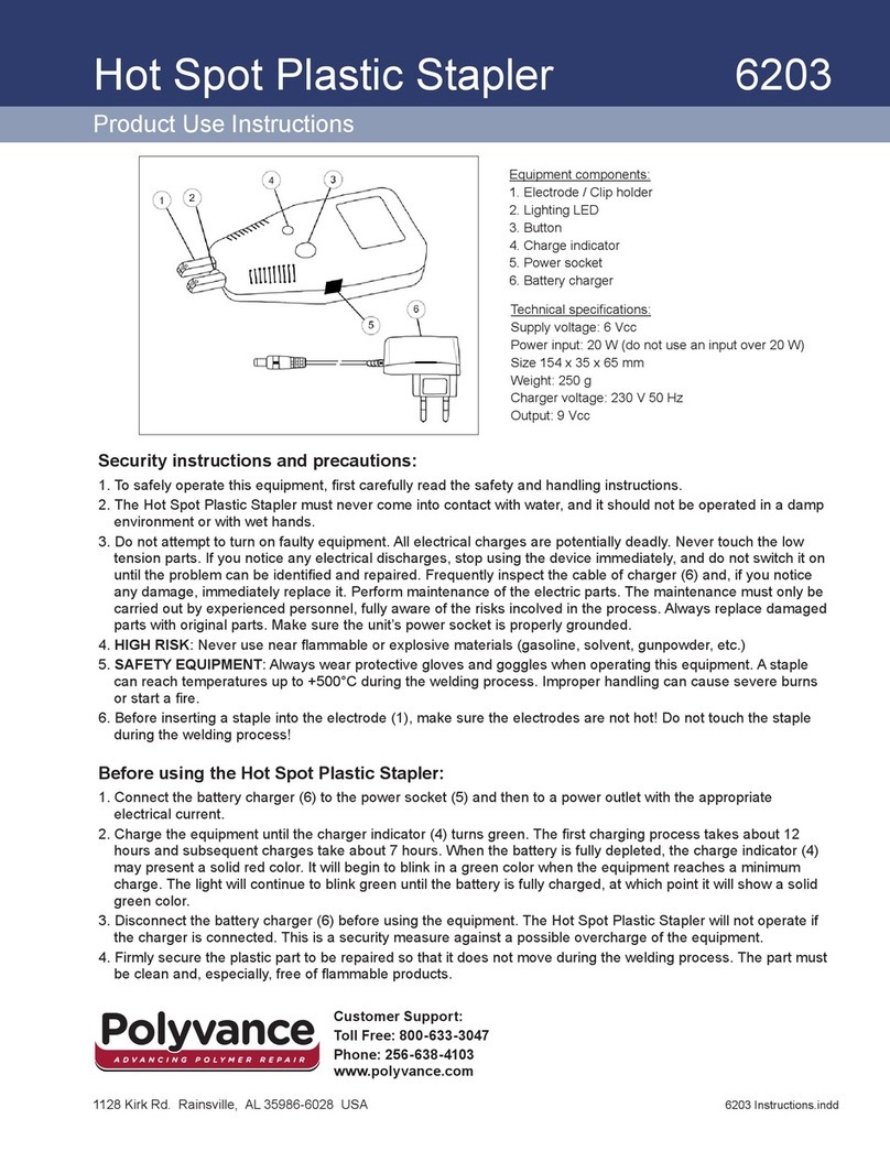 Polyvance 6203 Product Use Instructions