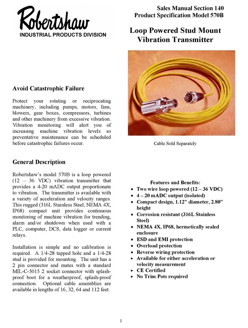 Robertshaw 570B Product specification