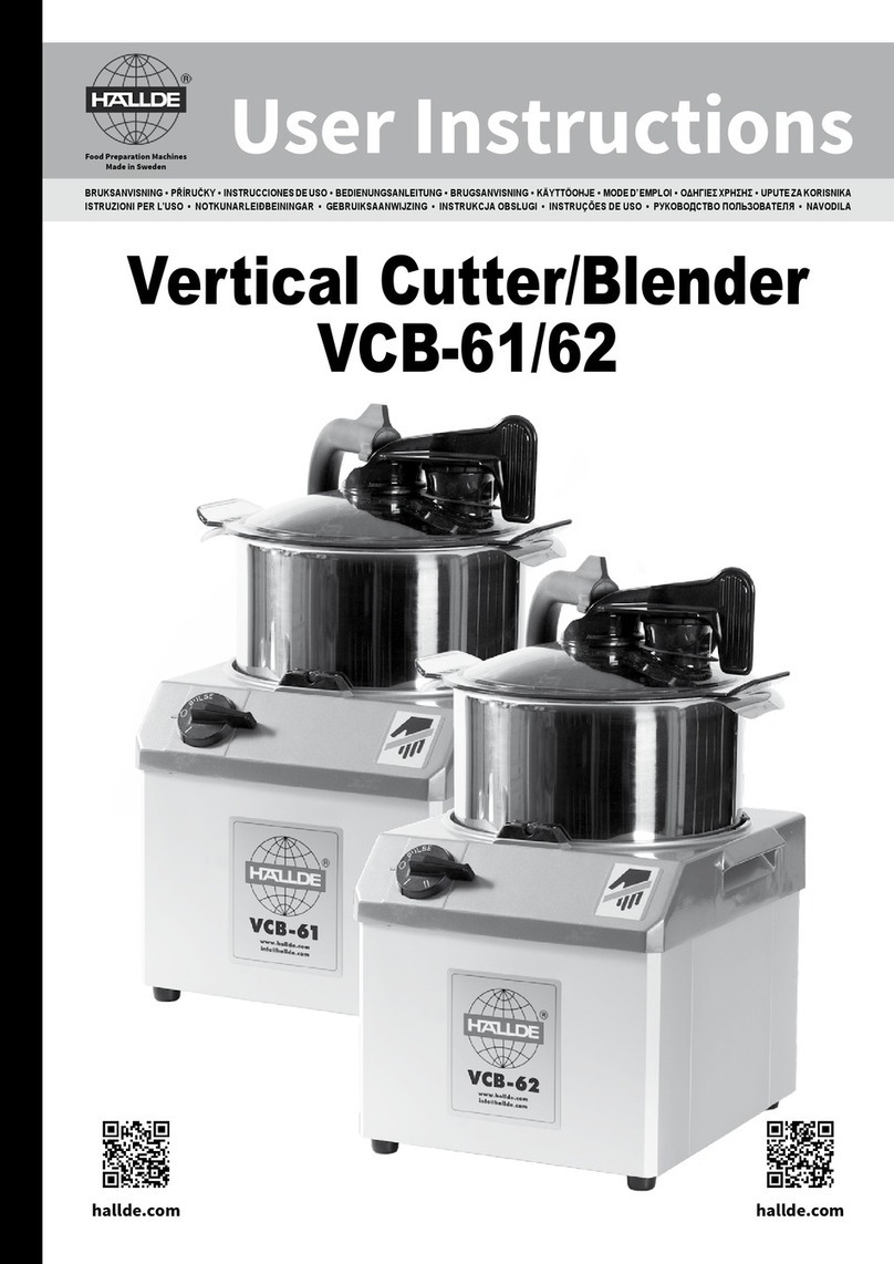 Hallde VCB-62 User instructions