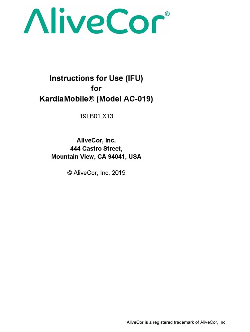 AliveCor KardiaMobile AC-019 Instructions for use AliveCor KardiaMobile AC-019 Instructions for use