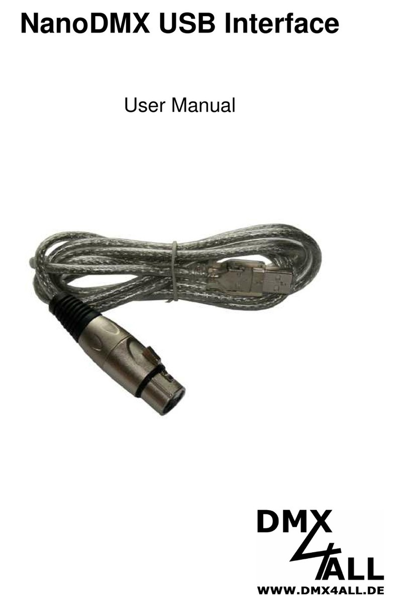 DMX4ALL NanoDMX USB Interface user manual
