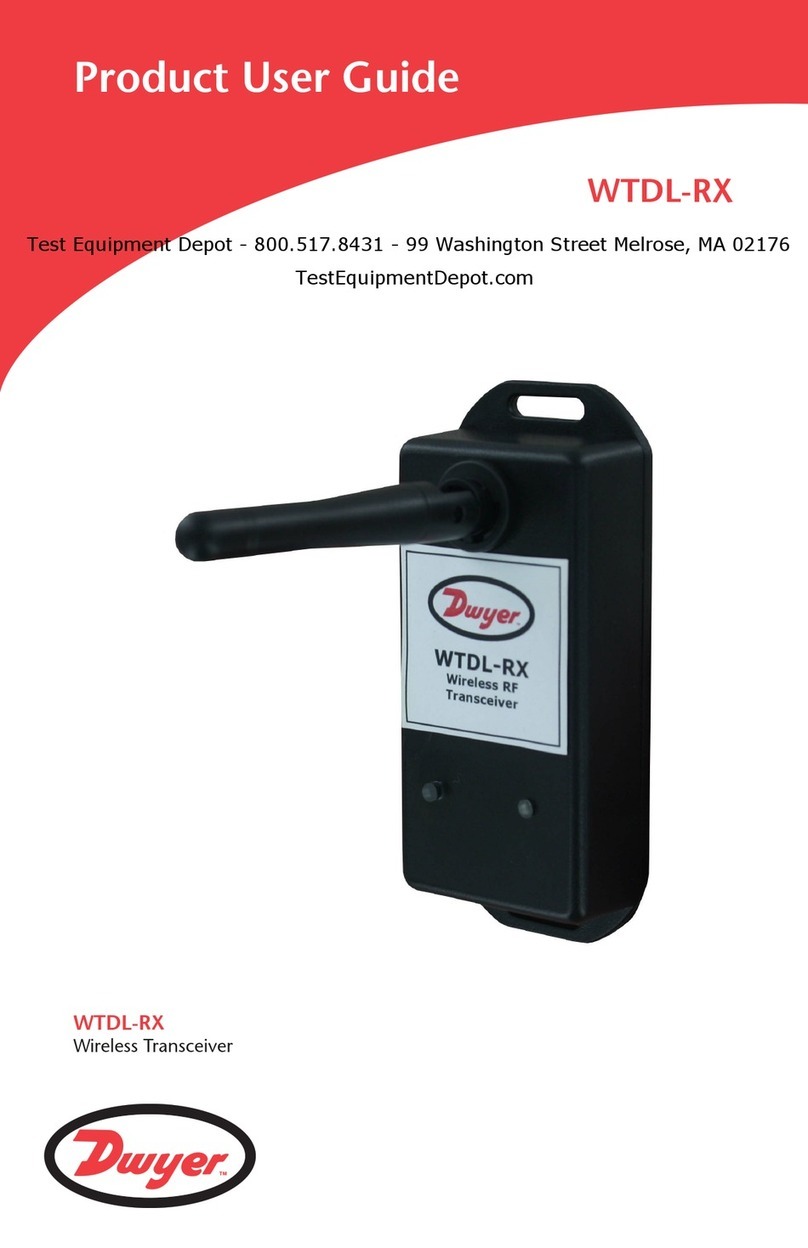 Dwyer Instruments WTDL-RX Product user guide