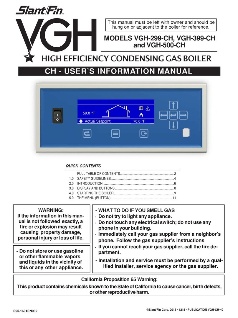 Slant/Fin VGH-299-CH User's information manual