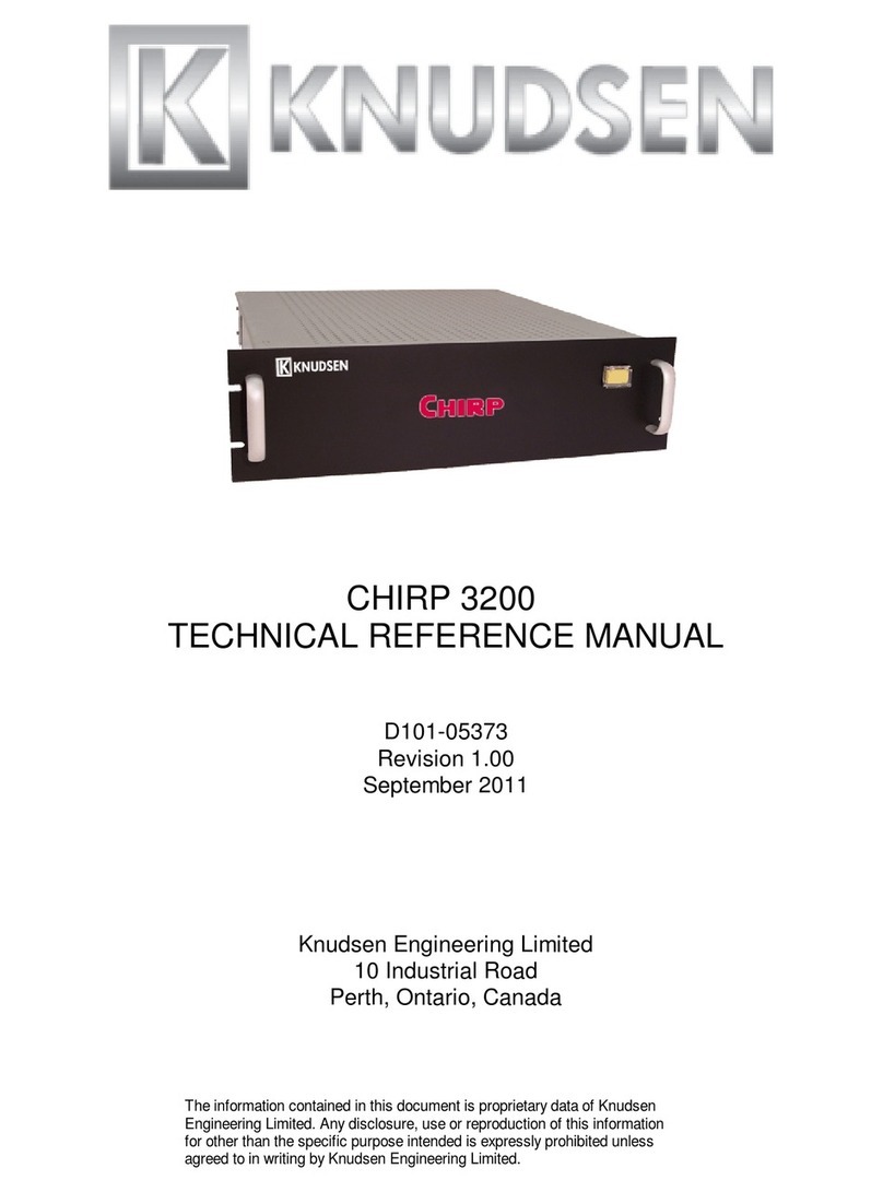 knudsen Chirp 3200 Series Product manual