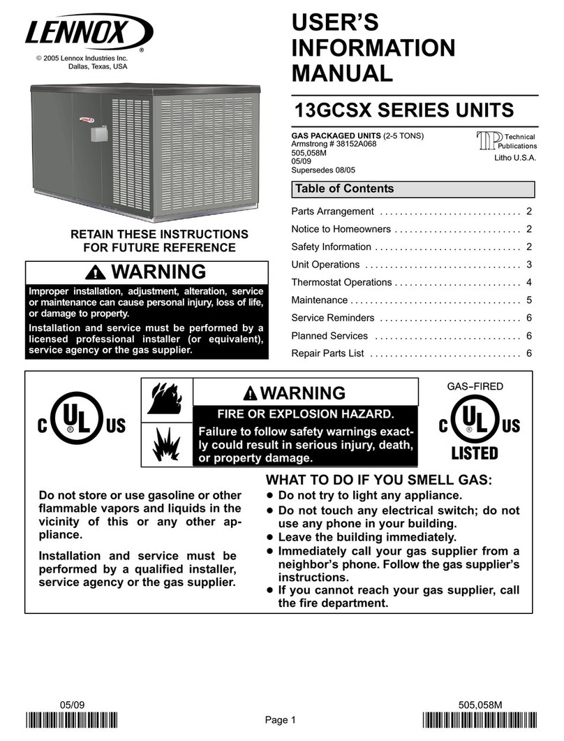 Lennox 13GCSX Series Guide