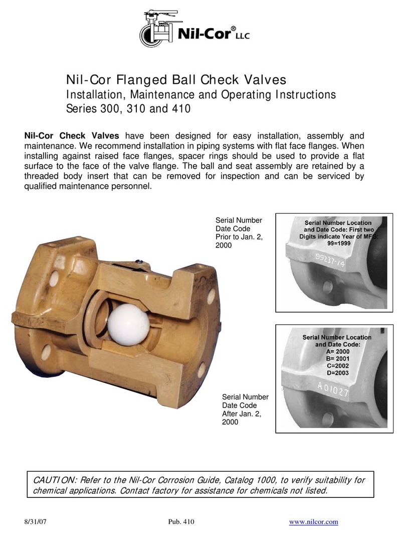 Nil-Cor 310 Series Operating and maintenance manual