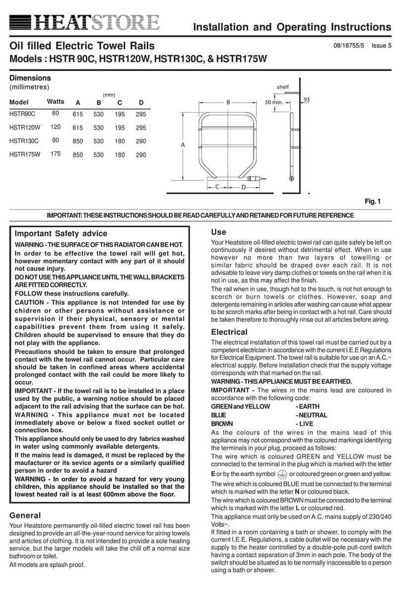 Heatstore HSTR 90C User manual