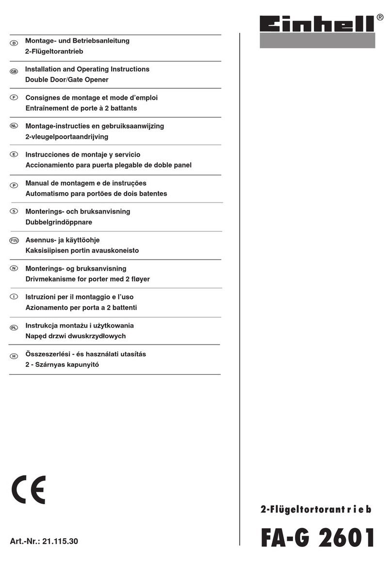 EINHELL FA-G 2601 Installation and operating instructions